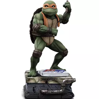 Iron Studios TMNT - Michelangelo Statue Kunst Maßstab 1/10