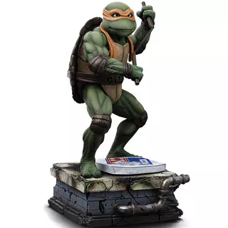 Iron Studios TMNT - Michelangelo Statue Kunst Maßstab 1/10