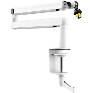 FIFINE BM88 Steady Soporte de brazo de pluma de metal, blanco