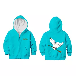 Harry Potter  Hedwig kids hoodie turquoise, 7-8 years