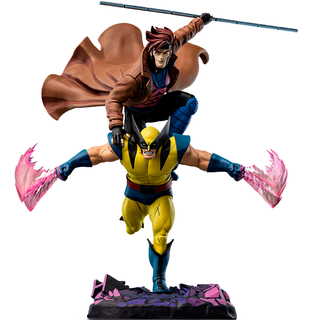 Iron Studios X-Men ' 97 - Gambit & Wolverine Deluxe Art Scale 1/10 Statue