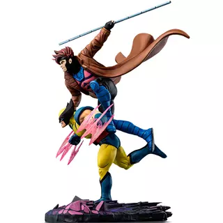 Iron Studios X-Men ' 97 - Gambit & Wolverine Deluxe Art Scale 1/10 Statue