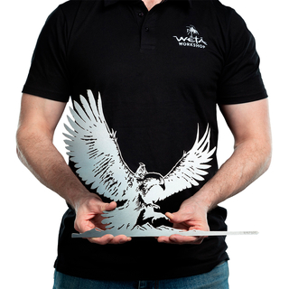 Weta Workshop Trilogia del Signore degli Anelli - Sagoma di Gandalf su Gwaihir Metalbird