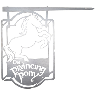 Weta Workshop Il Signore degli Anelli - Silhouette del Pony Rampante Metalbird
