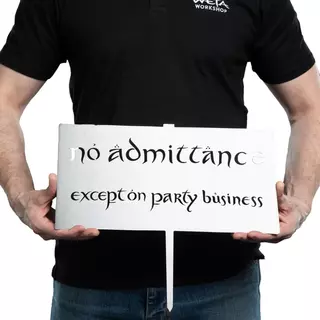 Weta Workshop Властелинът на пръстените - Знак за недопускане - Силует на метална птица