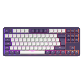 Dark Project ALU87 Violet - Tastiera meccanica da gioco (ISO DE)
