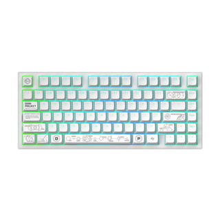 Dark Project ALU Terra Nova White - Ασύρματο πληκτρολόγιο παιχνιδιών (ANSI)
