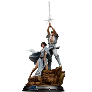 Iron Studios Star Wars - Luke et Leia Deluxe Art Scale 1/10 Statue