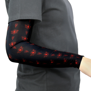 Diablo 4 Lilith's Blood Petals seamless gaming arm sleeve black, M