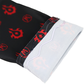 World of Warcraft Horde seamless gaming arm sleeve black_red, L