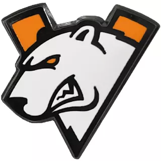 Épingle métallique Virtus.pro avec logo