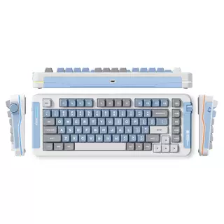 MCHOSE X75 Blue/Grey - bezdrátová herní klávesnice