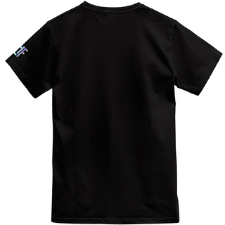 FragON - Koszulka unisex z holograficznym logo, czarny, S