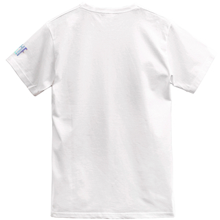 FragON - Koszulka unisex z holograficznym logo, biały, S