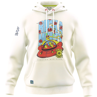 Bluza z kapturem Rick and Morty Retro Future beżowa, L