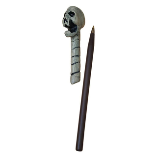 Noble Collection Harry Potter - Death Eater (skull) Wand Pen and Bookmark