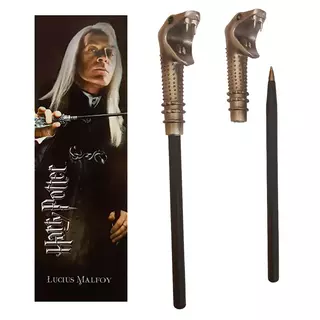 Noble Collection Harry Potter - Lucius Malfoy Wand Pen and Bookmark