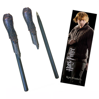 Noble Collection Harry Potter - Ron Weasley Wand Pen and Bookmark