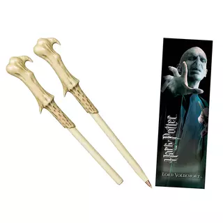 Edle Sammlung Harry Potter - Voldemort Zauberstab Stift und Lesezeichen