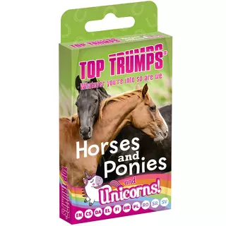 Winning Moves Top Trumps - Horses & Unicorn Cards Standard Tuck Box Multillingual