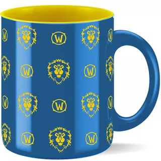 Taza World of Warcraft: Alianza (patrón), 11 OZ (330 ml) con embalaje de regalo