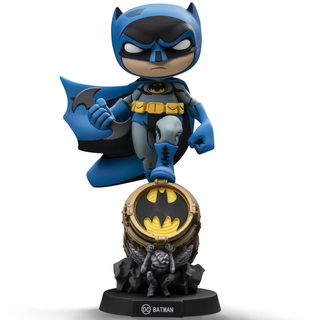 Iron Studios Batman: Batman on Bat-Signal (Blue Variant) MiniCo