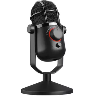 THRONMAX M3PLUS Condenser USB MDRILL DOME PLUS JET 96kHz Microphone, Black