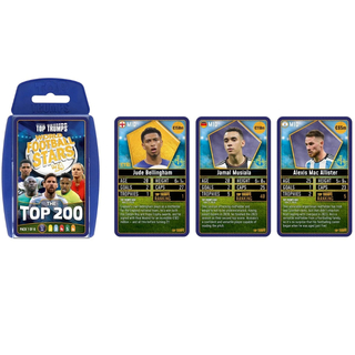 World Football Stars Top 200 - Pack 1 Juego de cartas Top Trumps Español