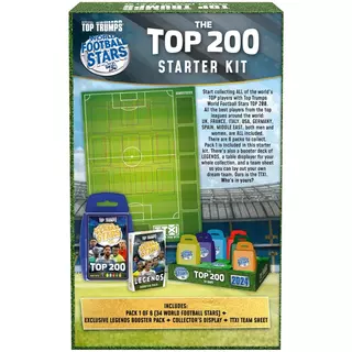 Top Trumps	TT-BOX - Starter Kit World Football Stars Top 200 English