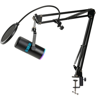 THRONMAX M30 Condenser RGB USB CAPSULE KITS Microphone, Black