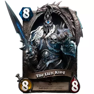 Blizzard Hearthstone The Lich King Art Statue Frame
