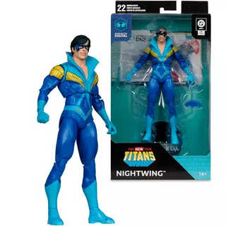 DC Direct Nightwing (Teen Titans) 7in Action Figure with McFarlane Toys Digital Collectible