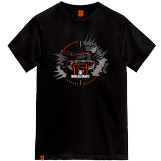 Tričko World of Tanks 15 Anniversary Black, S