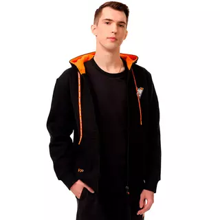 Virtus.pro basic collection φούτερ με φερμουάρ μαύρο, XXL