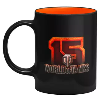 Mug WORLD OF TANKS 15 Anniversary Logo, 330 ml