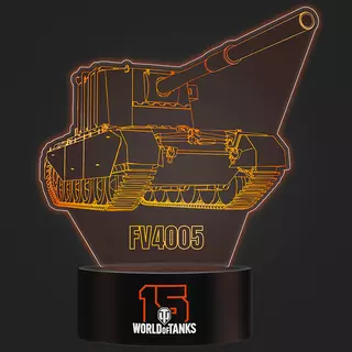 World of Tanks 15 Anniversary Acrylic Lamp