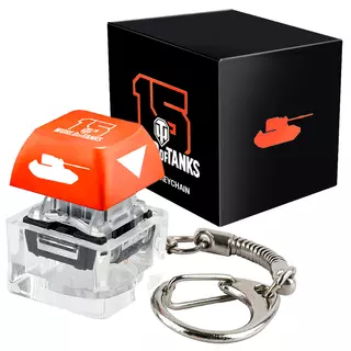 World of Tanks Keycap Keychain, with RGB backlit