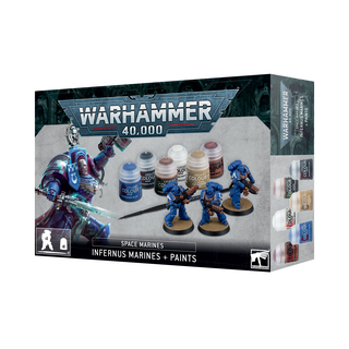 Warhammer 40,000 - Infernus Space Marines 3 Miniatures+ Paints Eng/Spa/Port/Latv/Rom