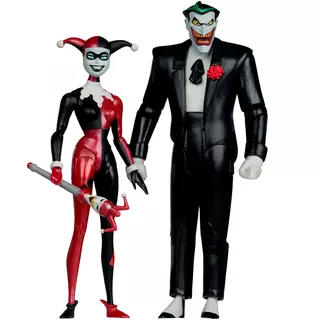 Batman: The Animated Series Harley Quinn and The Joker (Mad Love 2 Pack) 6in Action Figures Gold Label McFarlane Toys