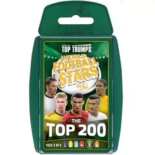 World Football Stars Top 200 - Pack 5 Top Trumps Card Game