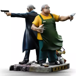 Iron Studios Sakamoto Days - Taro Sakamoto Deluxe Art Scale 1/10