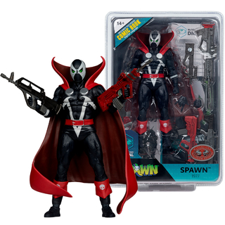Spawn 77 (черно-червен) 7-инчова екшън фигура с комикс и дигитален колекционер на McFarlane Toys