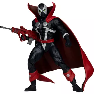Spawn 77 (Noir et Rouge) Figurine de 7in avec Comic et McFarlane Toys Digital Collectible
