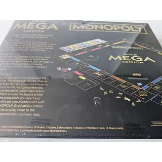 OUTLET Winning Moves Mega Gold - Monopoly English UK