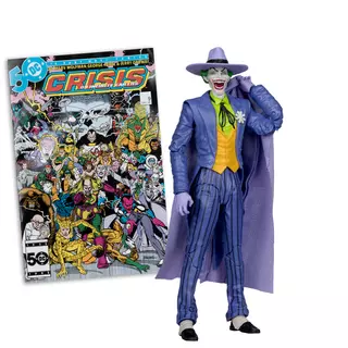 DC Direct Page Punchers El Joker (Crisis en Tierras Infinitas) 7in Figura de Acción con Comic McFarlane Toys