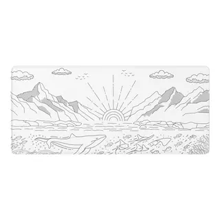 Dark Project Gaming Mousepad, Terra Nostra White, XL
