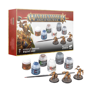 Warhammer Age of Sigmar - AoS Stormcast Eternals 3 Minatures + Paint Set Eng/Spa/Port/Latv/Rm