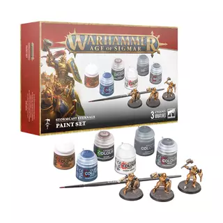 Warhammer Age of Sigmar - AoS Stormcast Eternals 3 Miniaturas + Set de Pintura Eng/Spa/Port/Latv/Rm