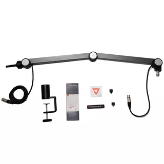 THRONMAX S2 CASTER Boom Arm Stand (Build-in USB-C 3 meters), Dark Gray