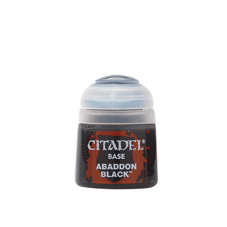 Warhammer 40,000 Paint - WH Colour - Base - Abaddon Black 12Ml 1 Bottle